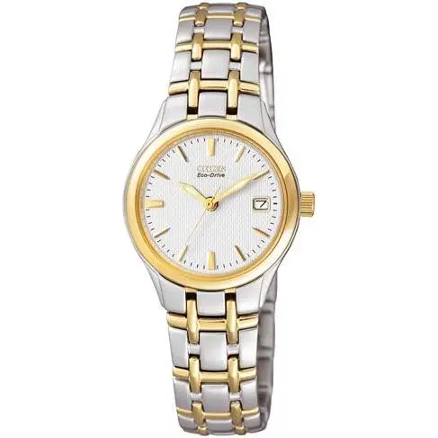 Eco-Drive Ladys' Two Colour Bracelet Watch 1