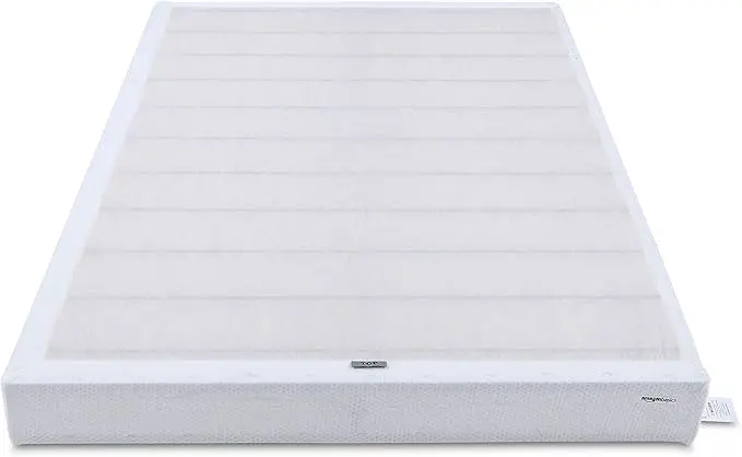 Spring Bed Base, 5-Inch Height Mattress Foundation, Tool-Free Easy Assembly, Twin, 74"L X 38"W X 5"H, White 1