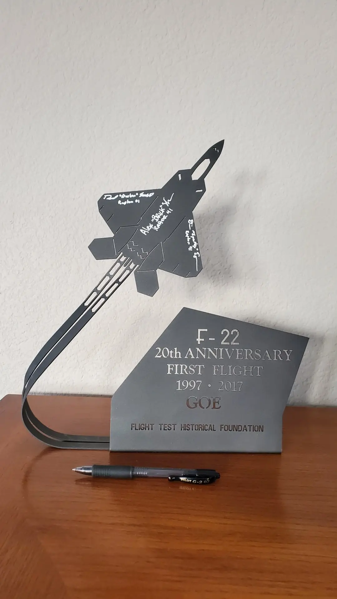 Gathering Of Eagles F-22 Metal Centerpiece 1