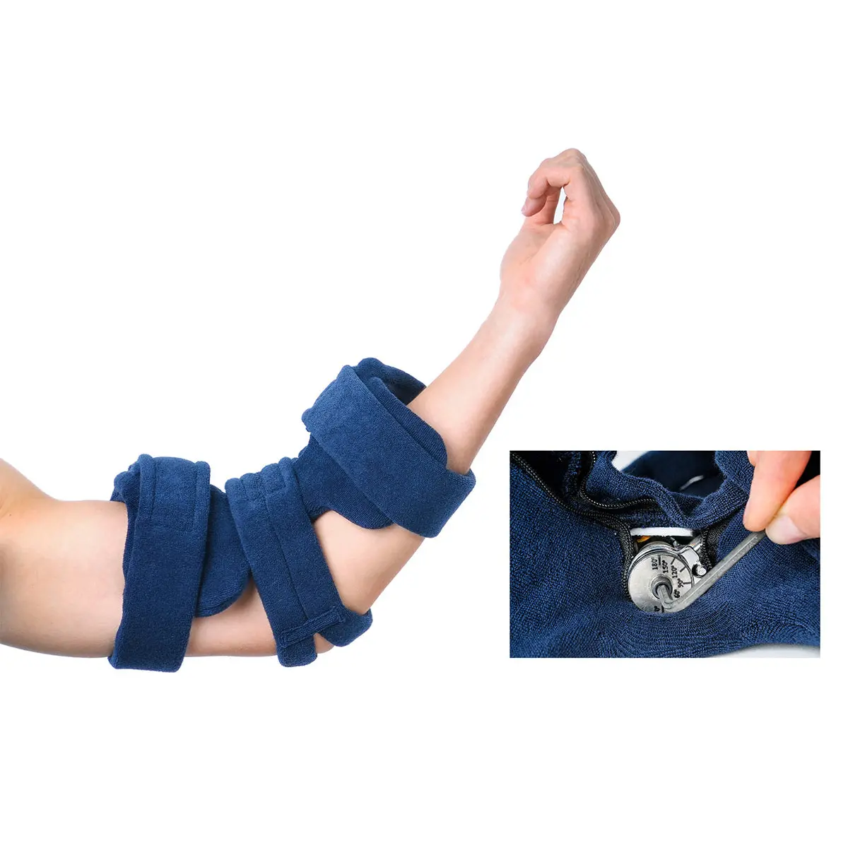 Pediatric Terry Cloth Elbow Splint W/ Full Hand Attachment 1