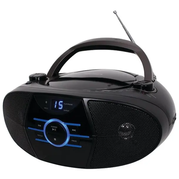 Jensen Cd-560 Portable Stereo Cd Player With Am/Fm Stereo Radio & Bluetooth 1
