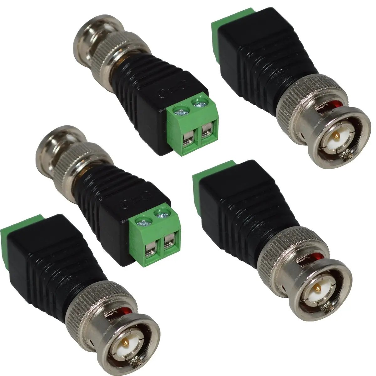 530114 Cctv Bnc Connector With Screws For Cat5 Cat6 Coaxial Cable (5/Pk) 1