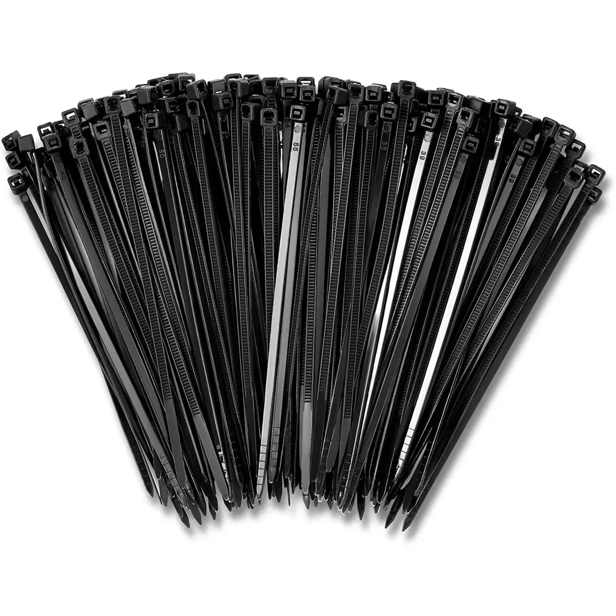 6" Black Zip Ties Cable Nylon Wrap 18 Lbs Tensile Strength For Indoor Outdoor 2