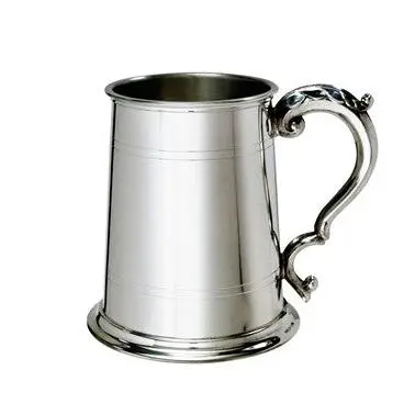 Pewter Standard Lined 1-Pint Tankard 1