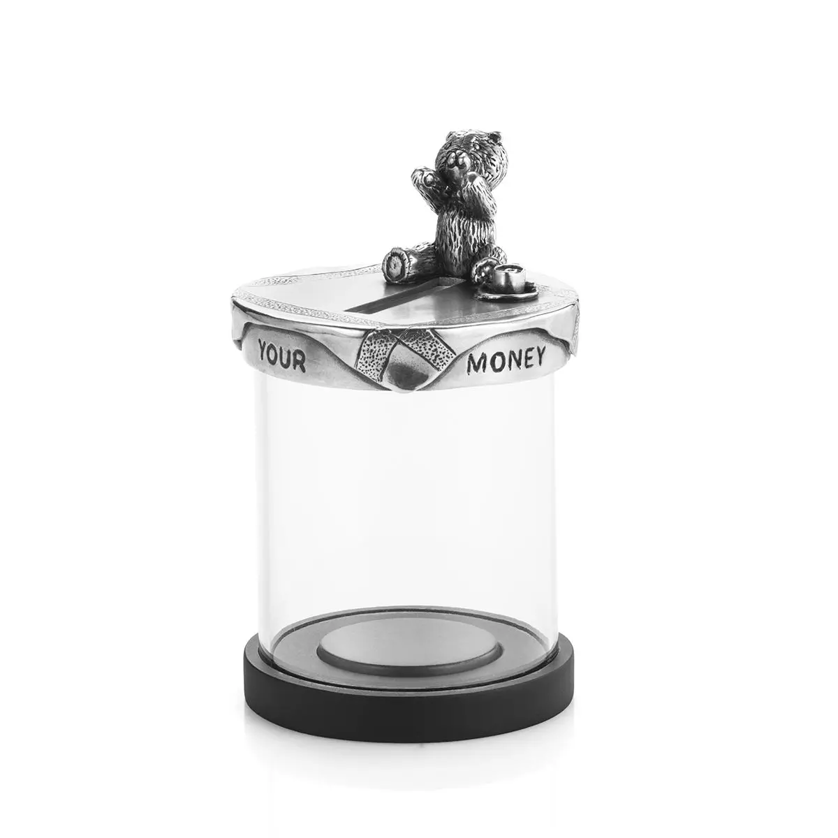 Pewter Watch Money Grow Coin Box 1