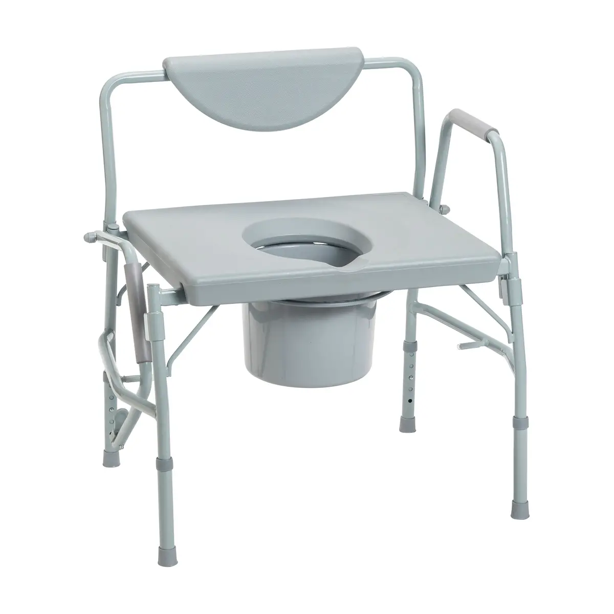 Bariatric Drop Arm Bedside Commode Chair 1
