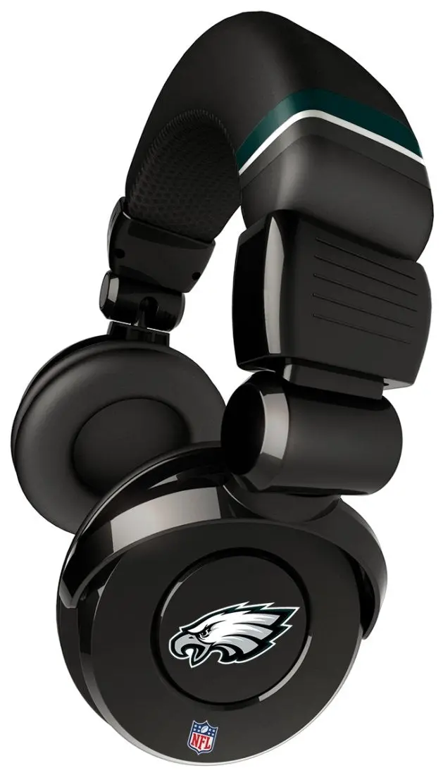Ihip Nfh26phe Nfl Philadelphia Eagles Dj Headphone W/In-Line Mic/Volume 1