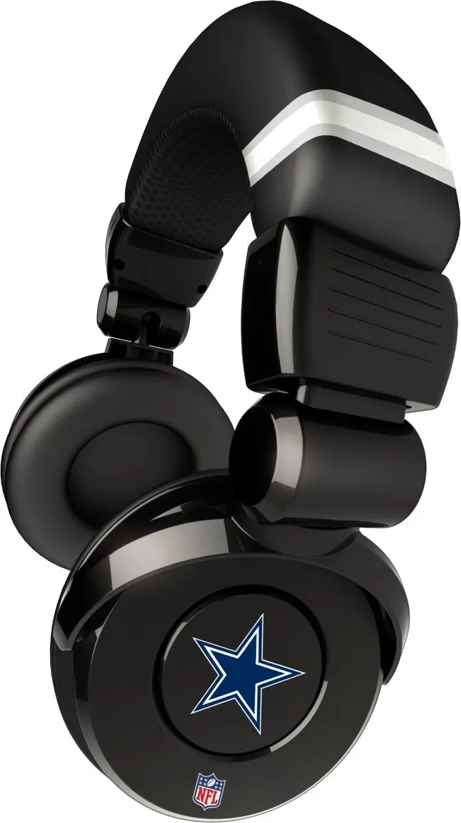 Ihip Nfh26dac Nfl Dallas Cowboys Black Dj Headphone W/In-Line Mic/Volume 1