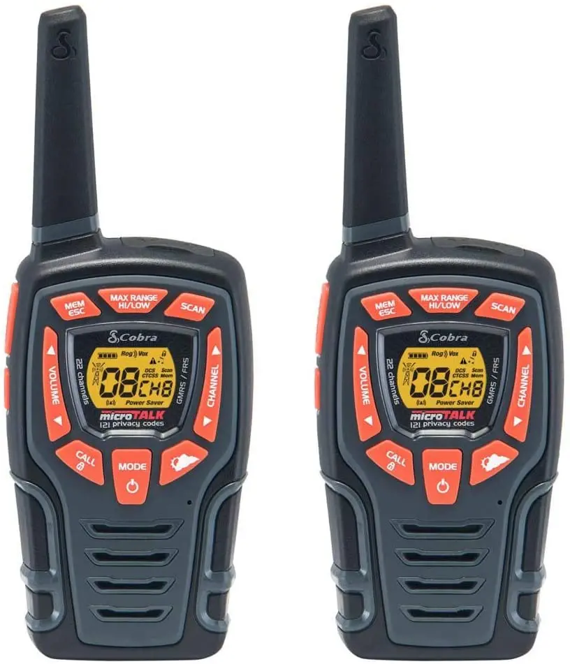 Cobra Adventure Series Acxt545 45 Km 22 Channel Two Way Radio Walkie Talkie - 2 Pack 1