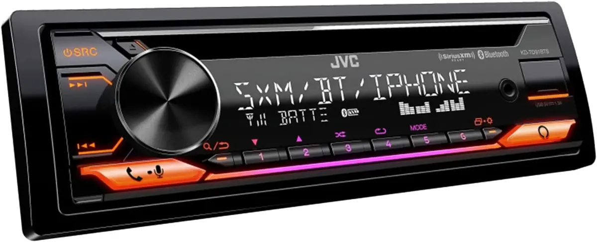 Jvc Kd-Td91bts Single Din In-Dash Digital Am/Fm/Cd/Bt/Usb Receiver With Alexa & Spotify 1