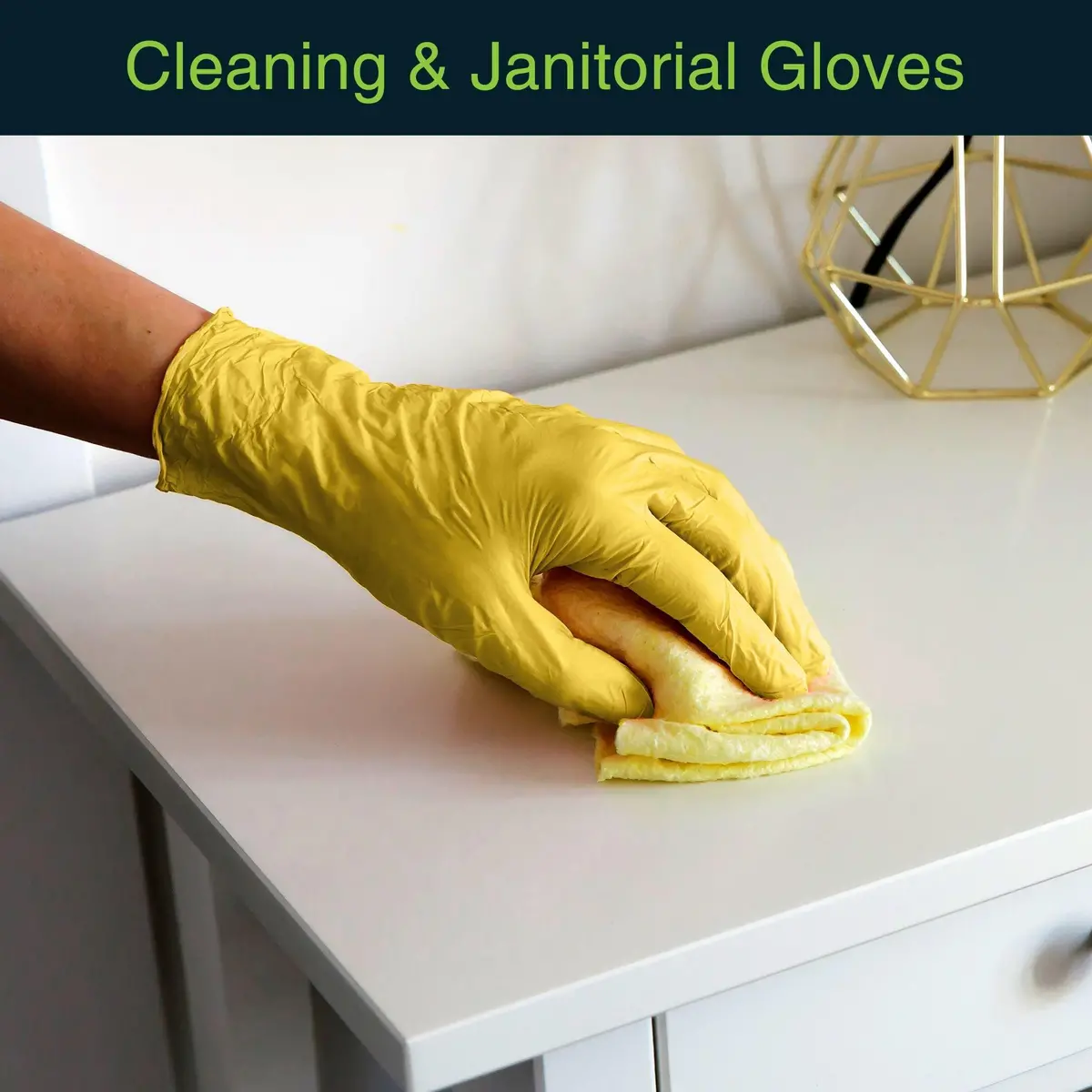 Yellow Disposable Nitrile Gloves 4