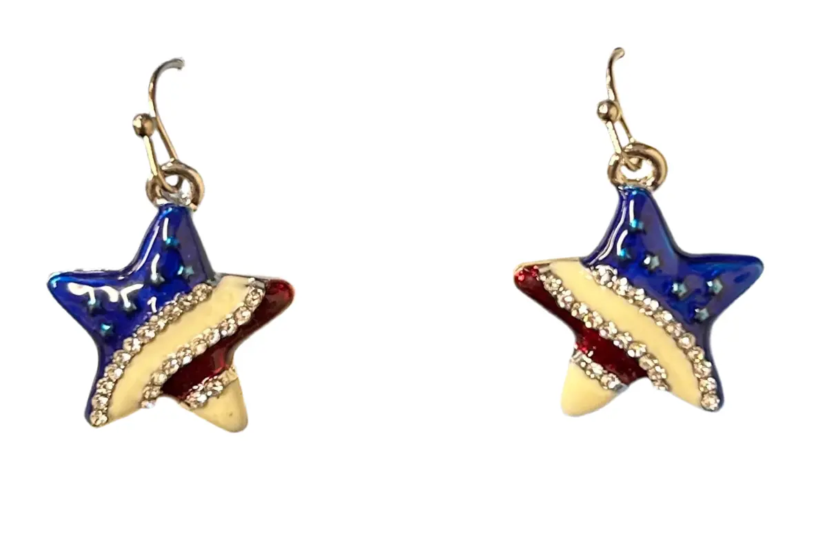 Patriotic Star Earrings 1