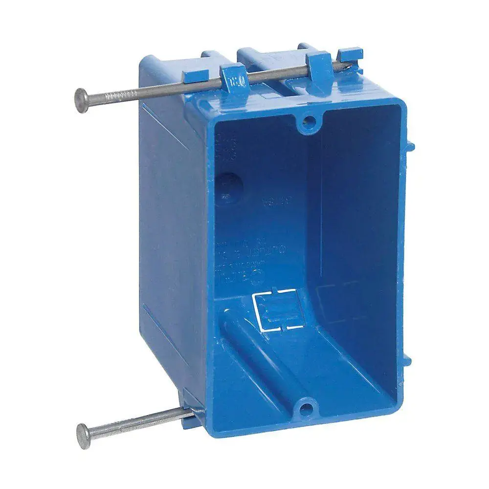1-Gang 18 Cu. In. New Work Electrical Outlet Box And Switch 1