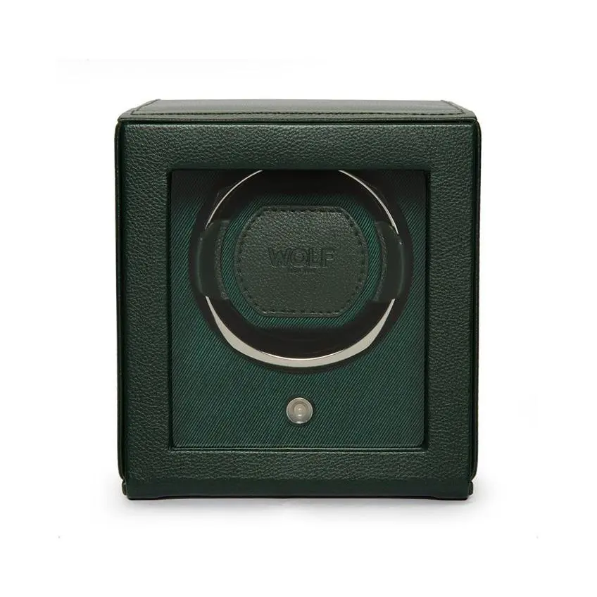 Cub Hunter Green Single Watch Winder With Cover 1