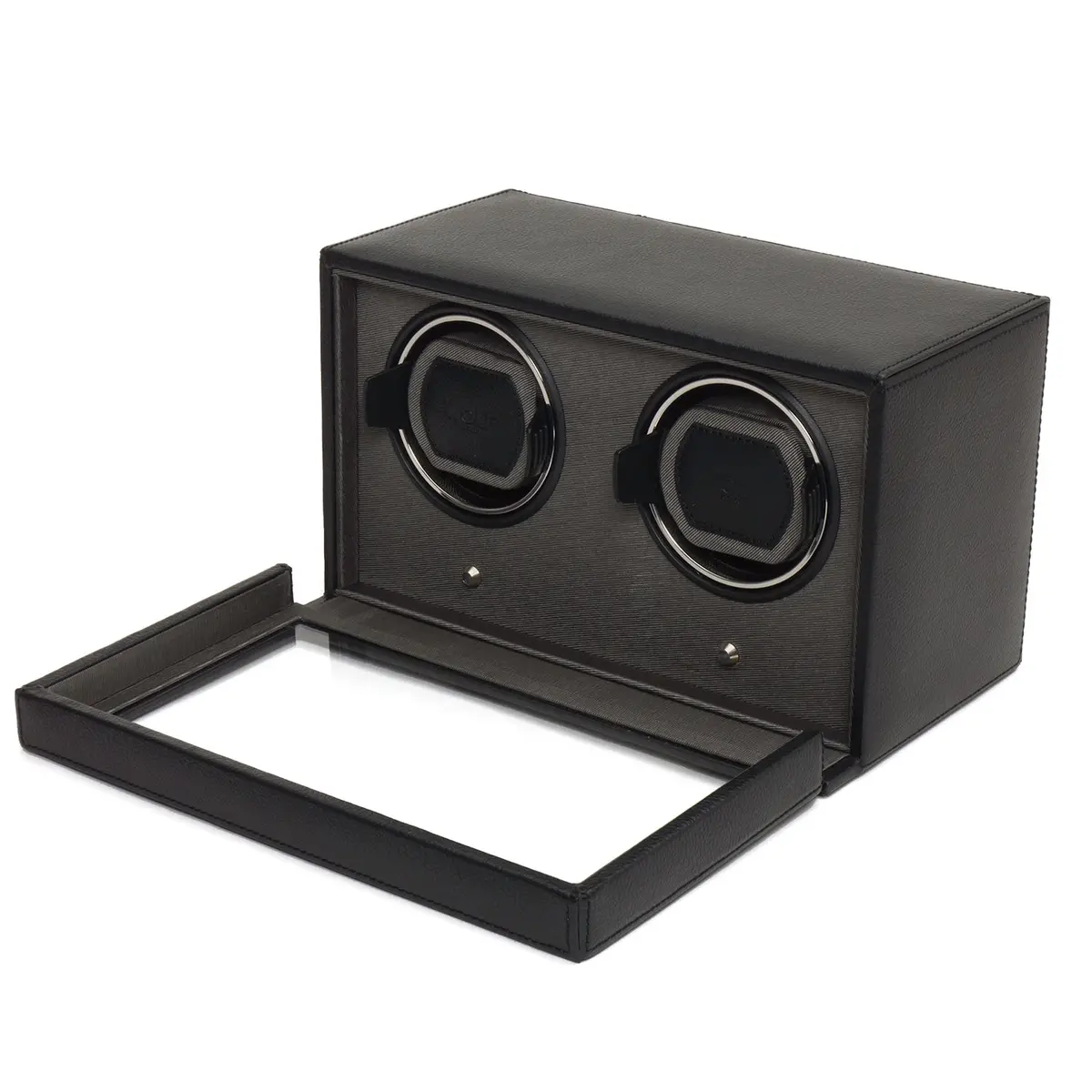 Cub Black Double Watch Winder With Cover 1