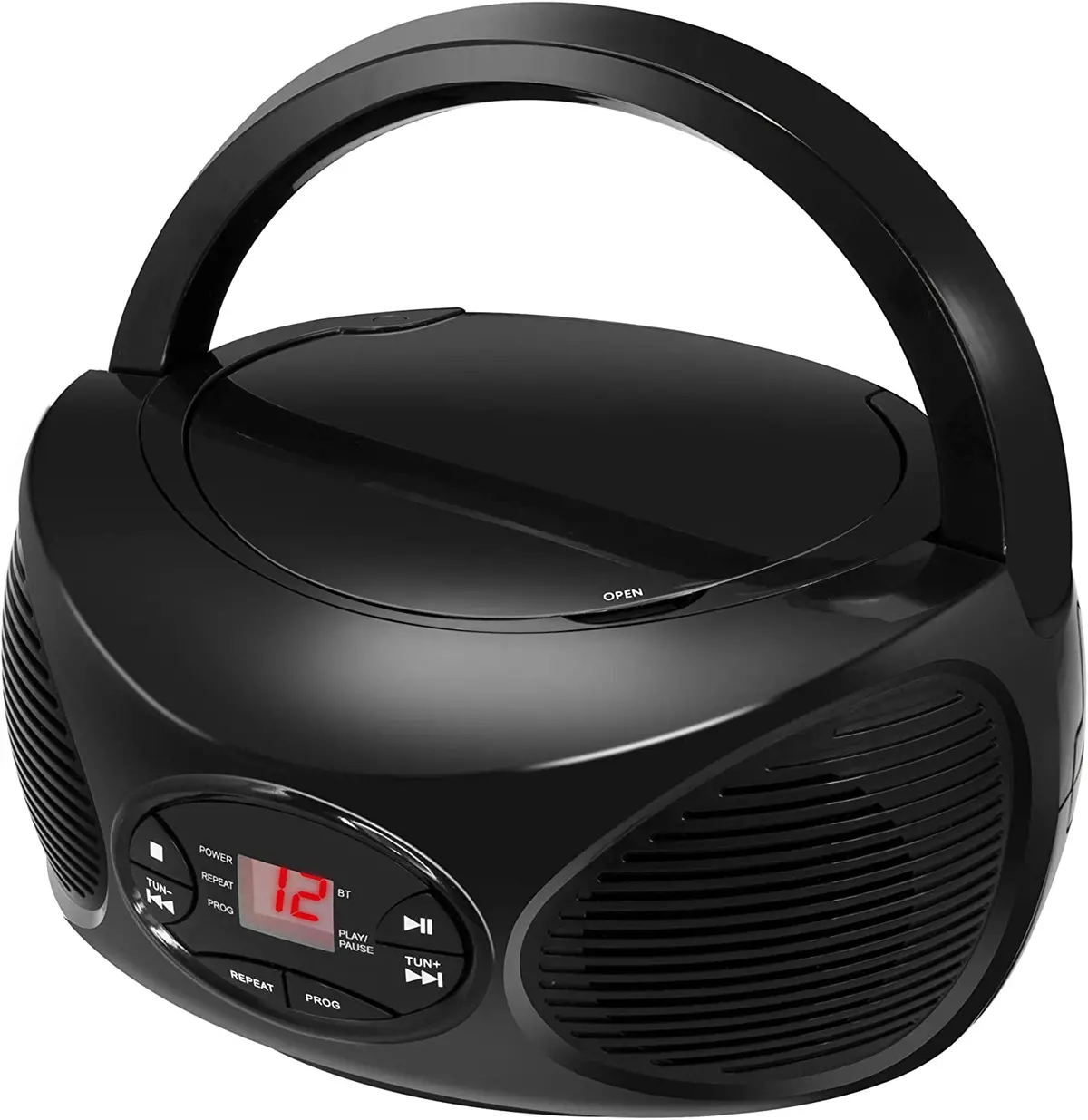 Gpx Bcb119b Portable Wireless Bluetooth Fm Radio Cd Player Boombox 1