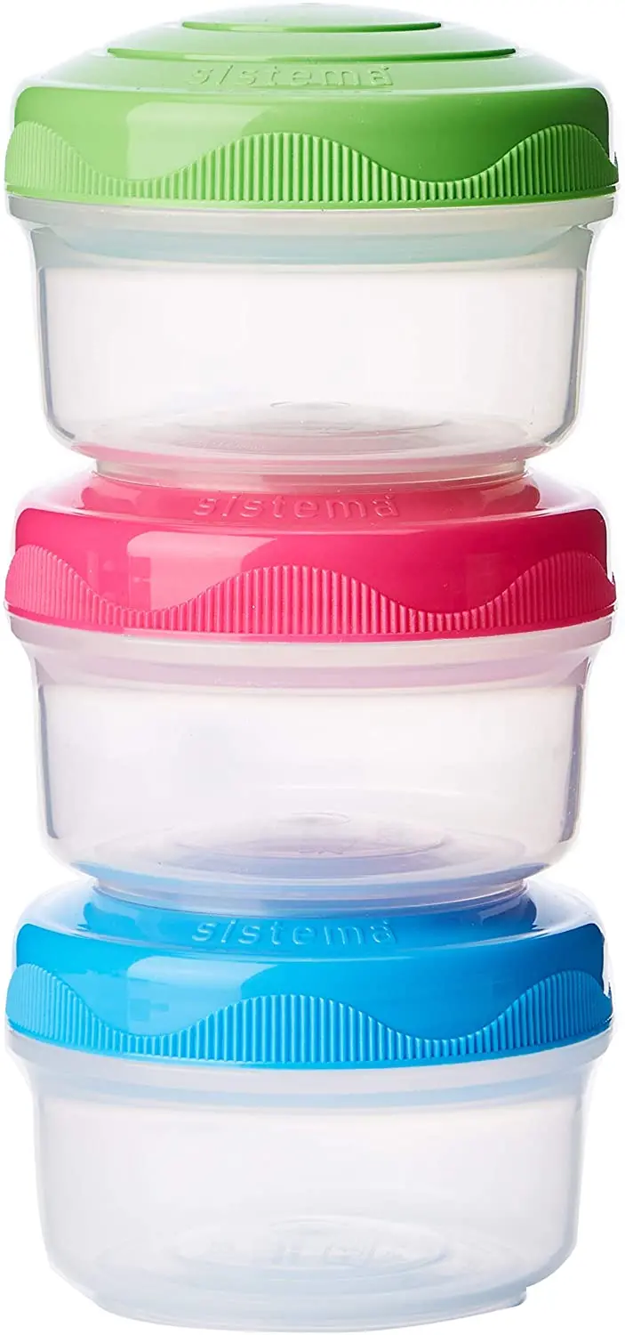 Sistema To Go 3Pk Mini Bites Food Storage Reusable Containers 1