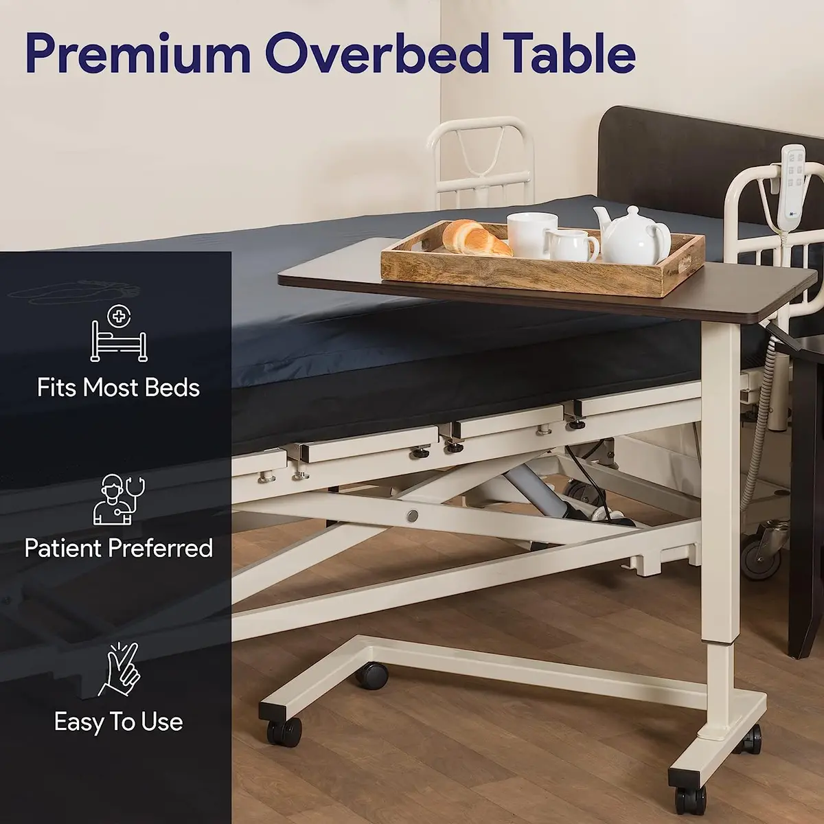 Overbed Table - Mahogany 2