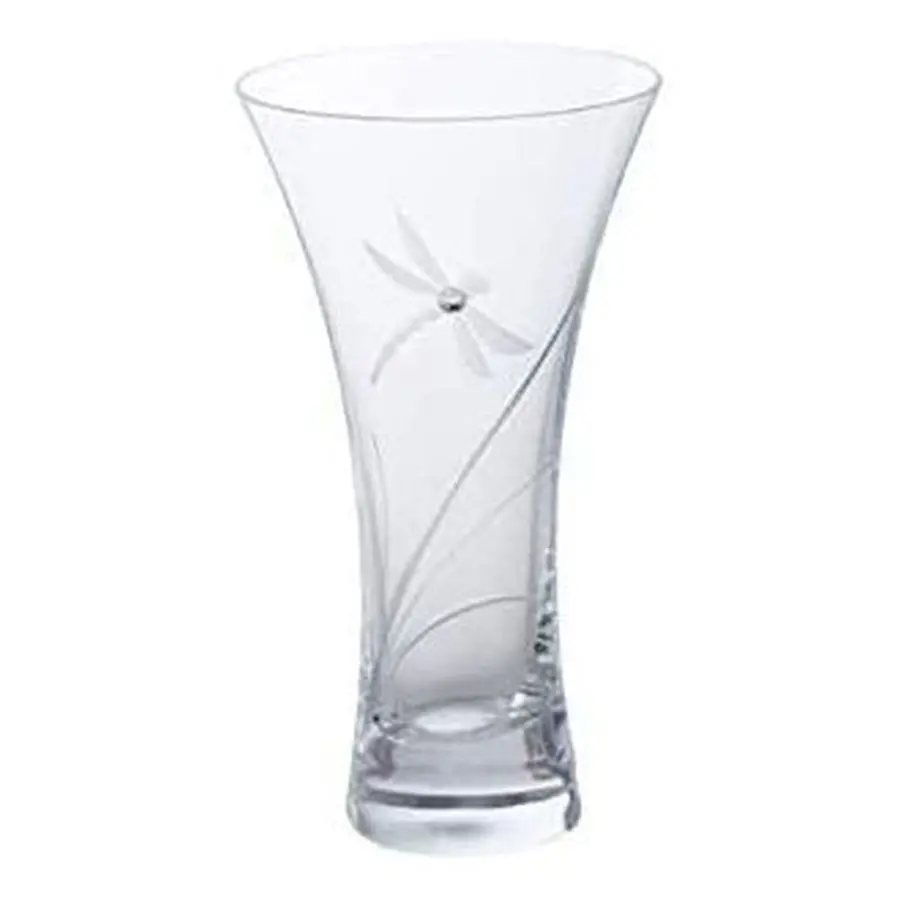 Dartington Crystal Dragonfly Medium Size Vase 1