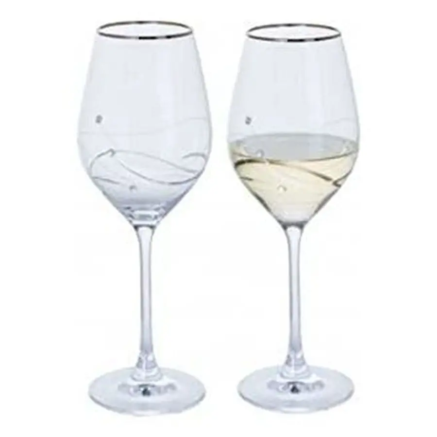 Dartington Crystal Pair Of Wine Glasses 1