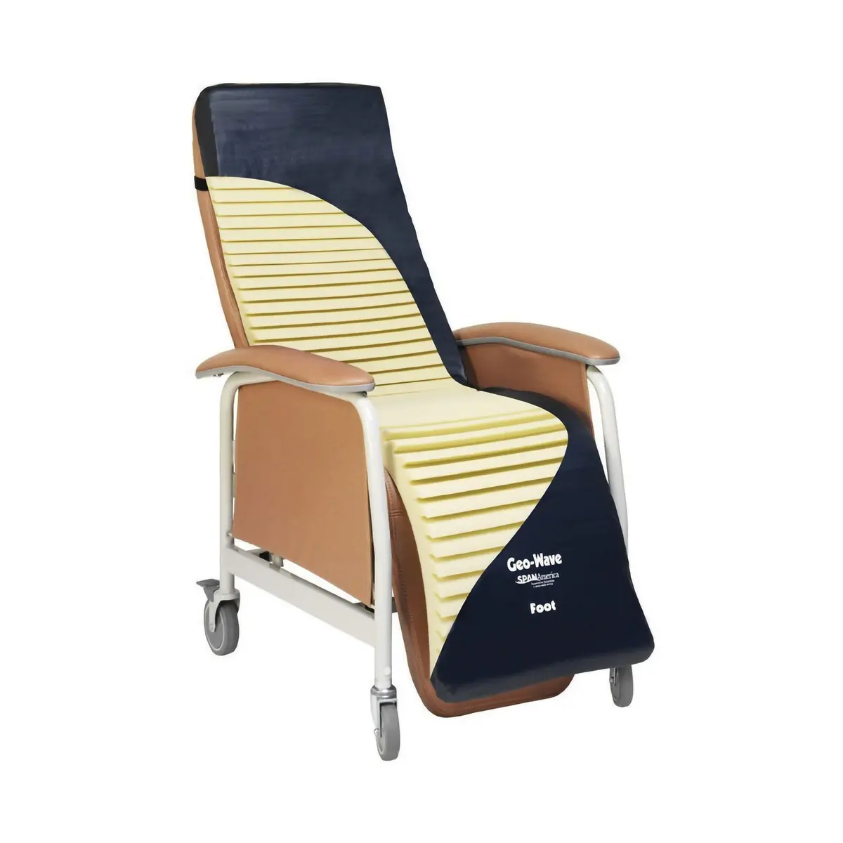 Geo-Wave Seat Cushion With Cover, 18"W X 68"L 1