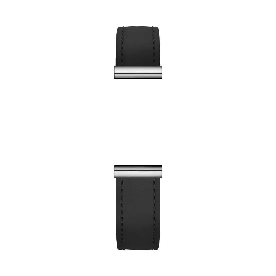 Antarès Interchangeable Watch Strap – Black Leather / Stainless Steel 1