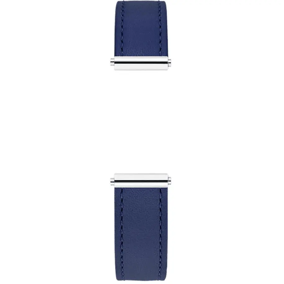 Antarès Interchangeable Watch Strap – Navy Leather / Stainless Steel 1
