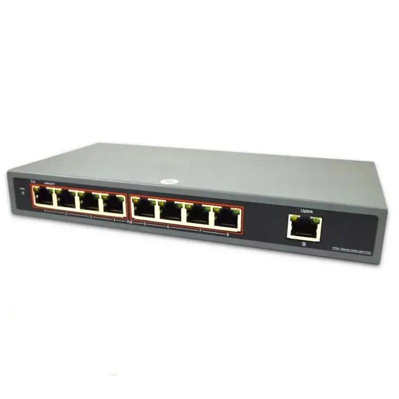 8 Port Unmanaged Gigabit Ethernet Poe Switch And Uplink Port, 10/100/1000Mbps 1