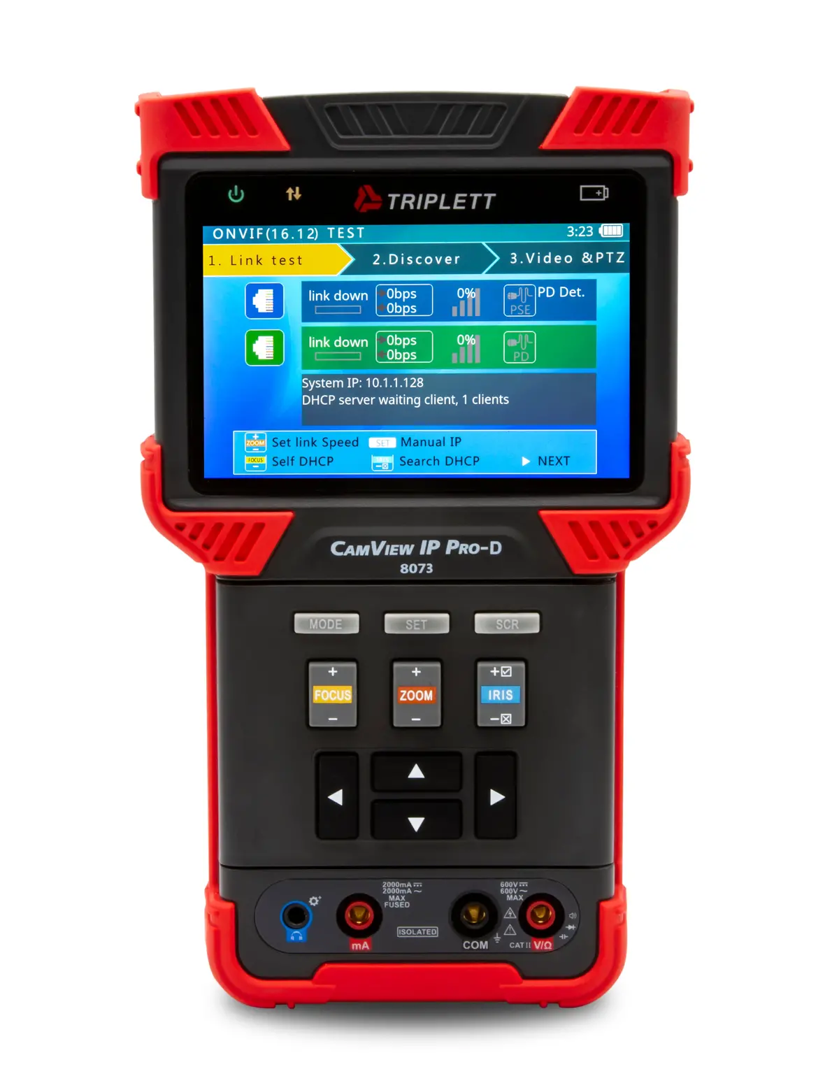 Camview Ip Pro- D™ Ip And Analog Security Camera Tester: H.265, Ahd 2.0, Hd-Tvi 3.0, Hd-Cvi 3.0, And Ntsc/Pal - (8073) 1