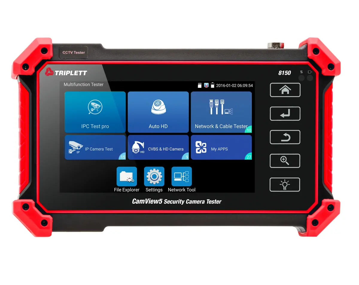 Camview Ip Pro 5" Full Touch Screen 8Mp High Resolution Security Camera Tester With Wifi Hotspot: Tests Tvi, Cvi, Ahd Cameras - (8150) 1
