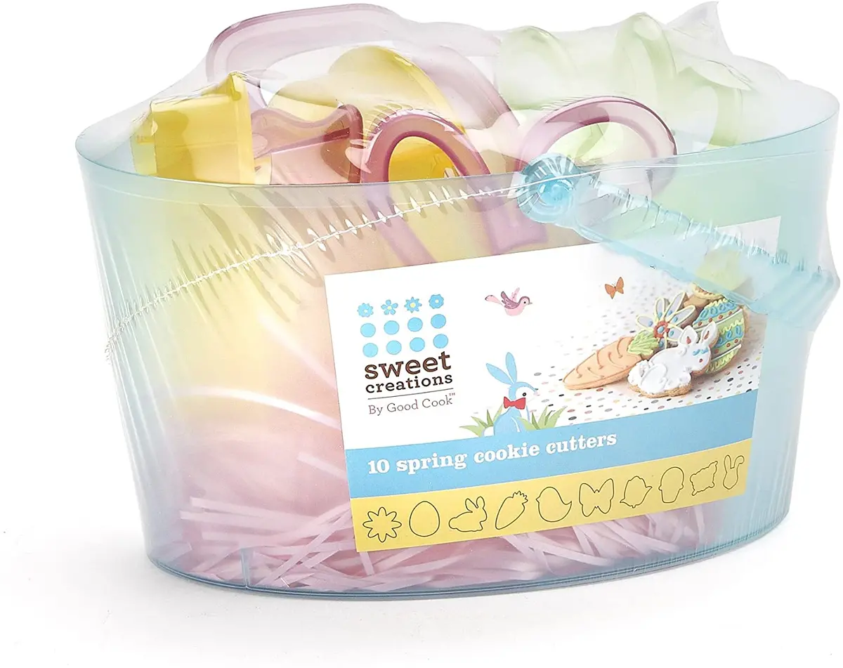 Sweet Creations Spring 10-Piece Cookie Cutter Set With Basket 1