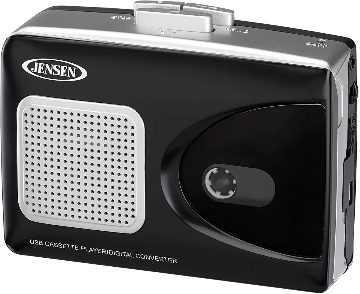 Jensen Scr-90 Stereo Usb Cassette Player With Built-In Speaker And Encoding To Computer 1