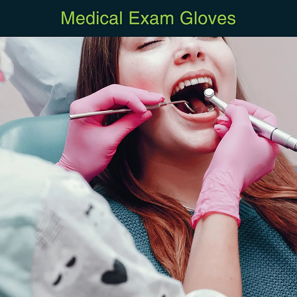 Medical Grade Vinyl Gloves - Pink 4