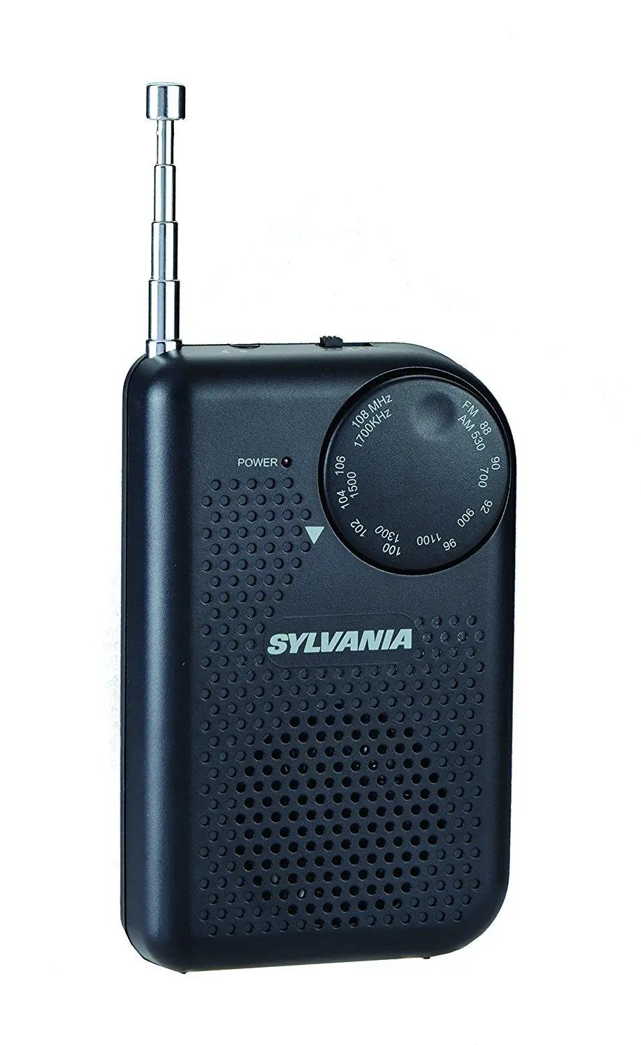 Sylvania Portable Am/Fm Pocket Radio With Built-In Speaker, Black 1