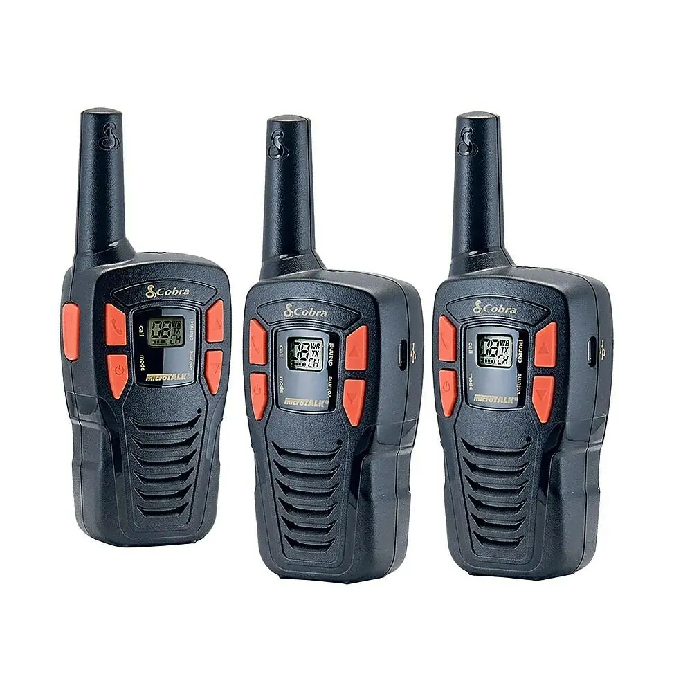 Cobra Cxt145 16 Mile 2 Way Walkie Talkie Two-Way Radio - 3 Pack 1