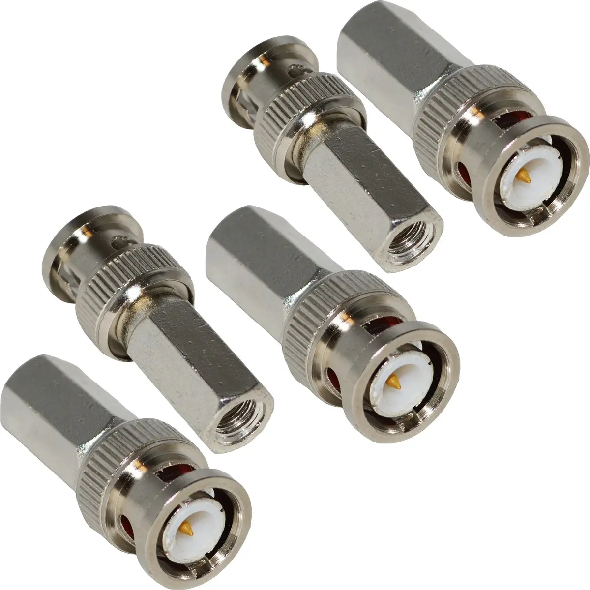 900062 Bnc Plug Male Twist-On Connector For Rg-59 Coaxial Cable (5/Pk) 1