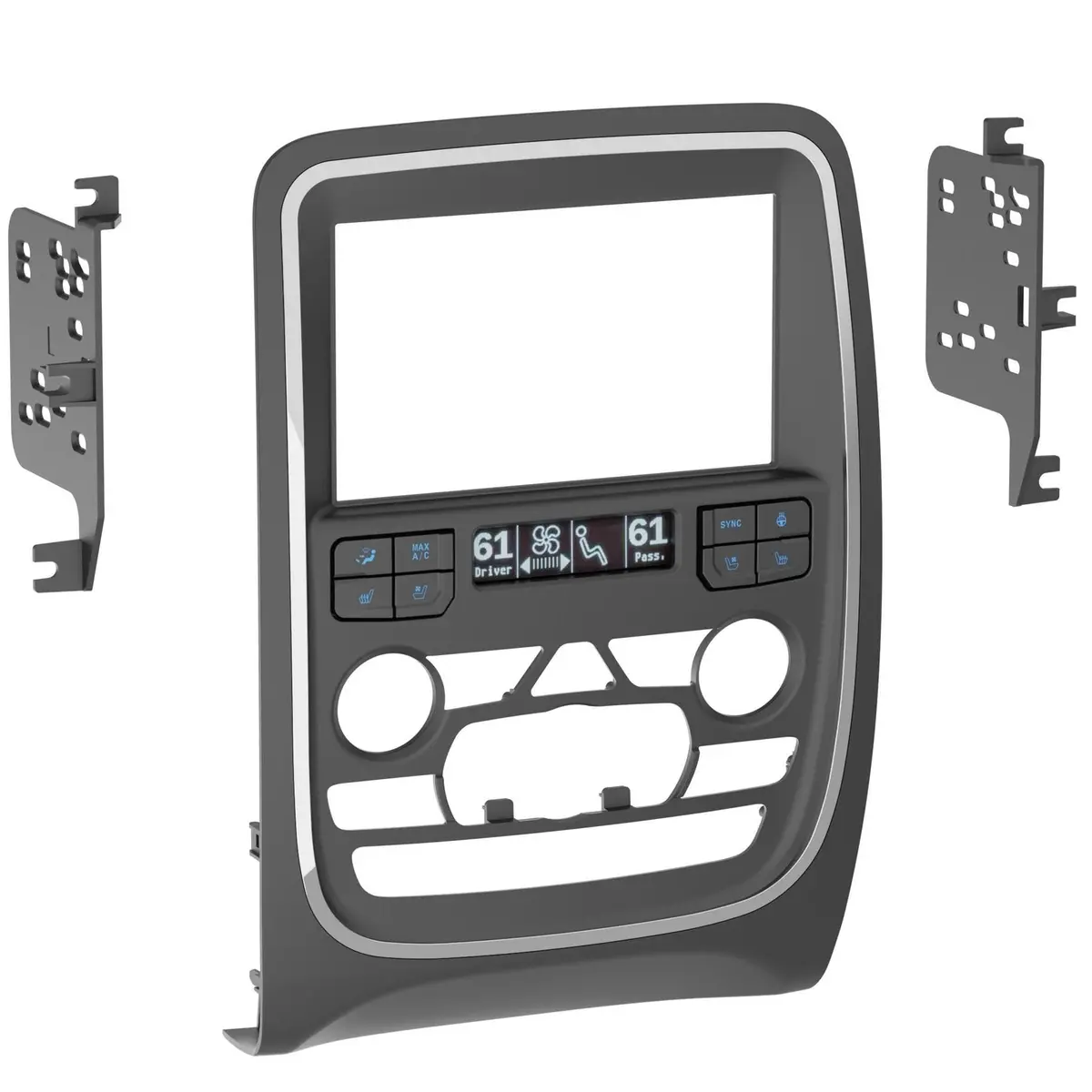 Metra 95-6560B Double Din Dash Stereo Installation Kit For Select Dodge Durango 2014-2020 (With Factory 8" Screen) 1