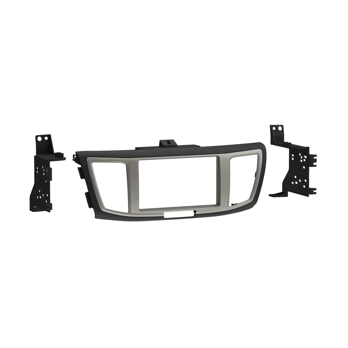 Metra 95-7804B Double Din Stereo Install Dash Kit For Select Honda Accord 13-17 Black W/ Silver Trim 1