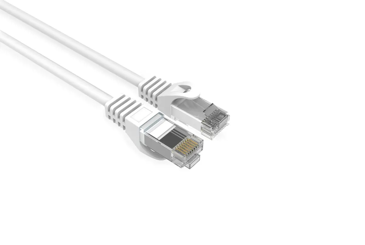 1Ft Cat6 Slim Patch Cable 28Awg Bare Copper Rj-45 Ethernet Cable White (1 To 10 Pack) 1