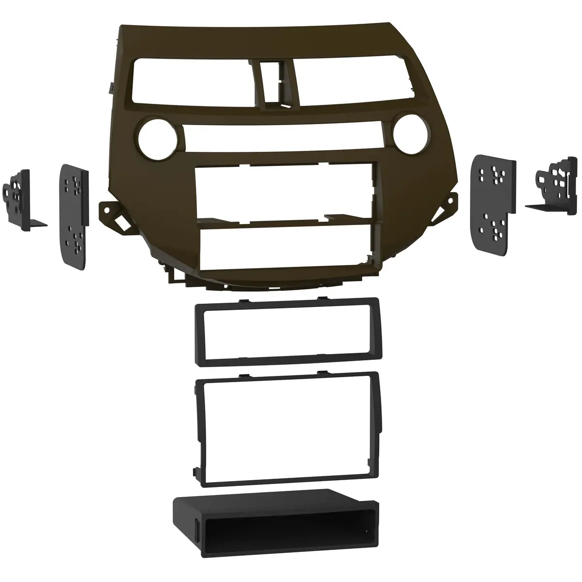 Metra 99-7874T Single/Double Din Dash Kit For Honda - Accord 2008-2012, Crosstour 2012-2015 - Taupe 1