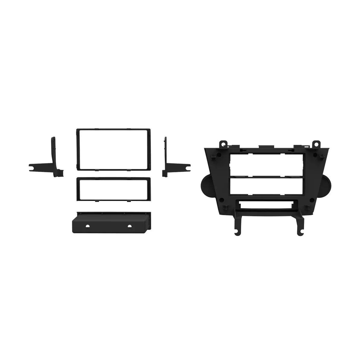 Metra 99-8222 Single/Double Din Dash Kit For Toyota Highlander (Without Nav) 2008-2012 2