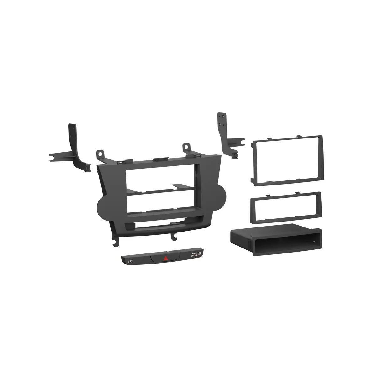 Metra 99-8274B Single Or Double Din Dash Kit For Toyota Highlander 08-12 With Nav Black 1