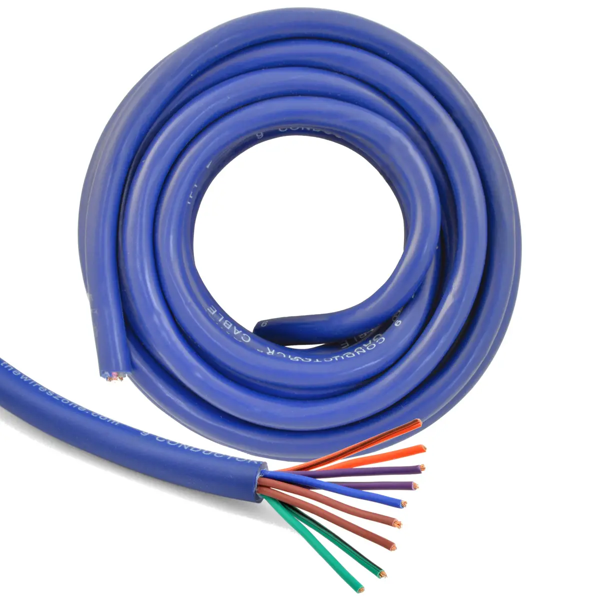 20Ft 18 Awg Multi 9 Conductor Blue Speed Wire 18 Gauge Cca Stranded Cable 1