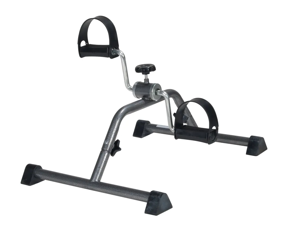Exercise Peddler With Attractive Silver Vein Finish 1