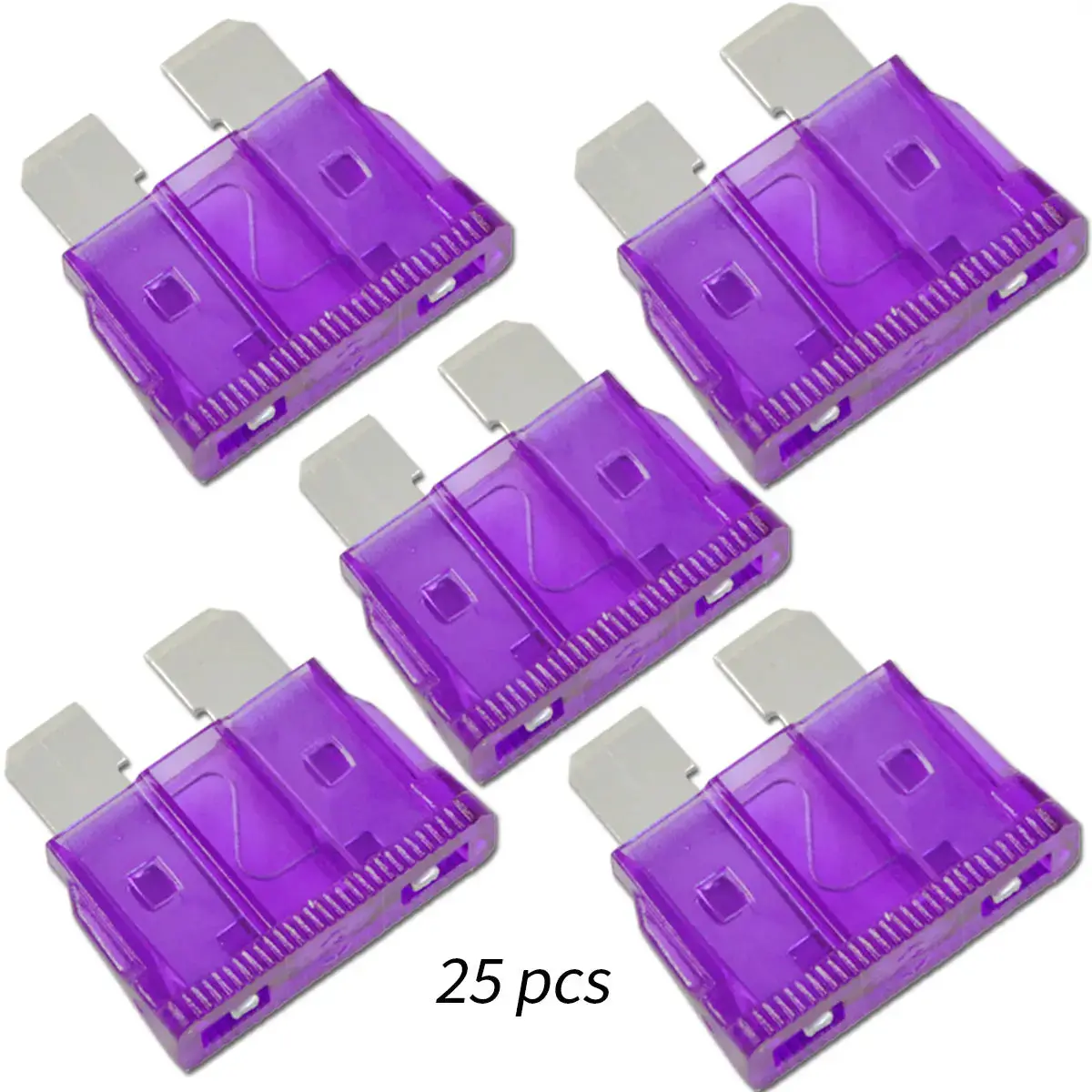 Atc Blade Style Fuse 3A - 40A Amp Automotive Car Truck Fuses Pack Of 25 1