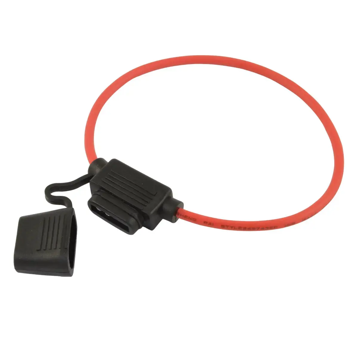Atc Fuse Holder 12 Gauge Red Waterproof With Cover Package Of 10 1