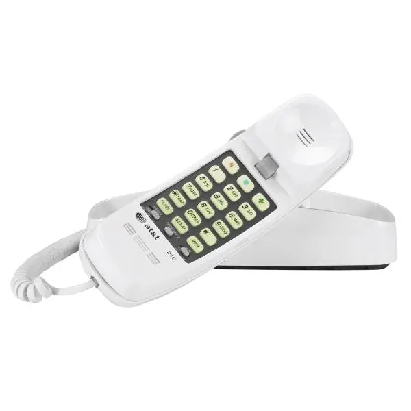 At&T 210 Trimline Corded Telephone - White 1