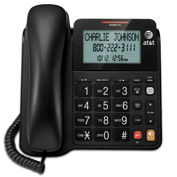 At&T Corded Speakerphone - Phone With Display, Extra Large Buttons Att-Cl2940 1