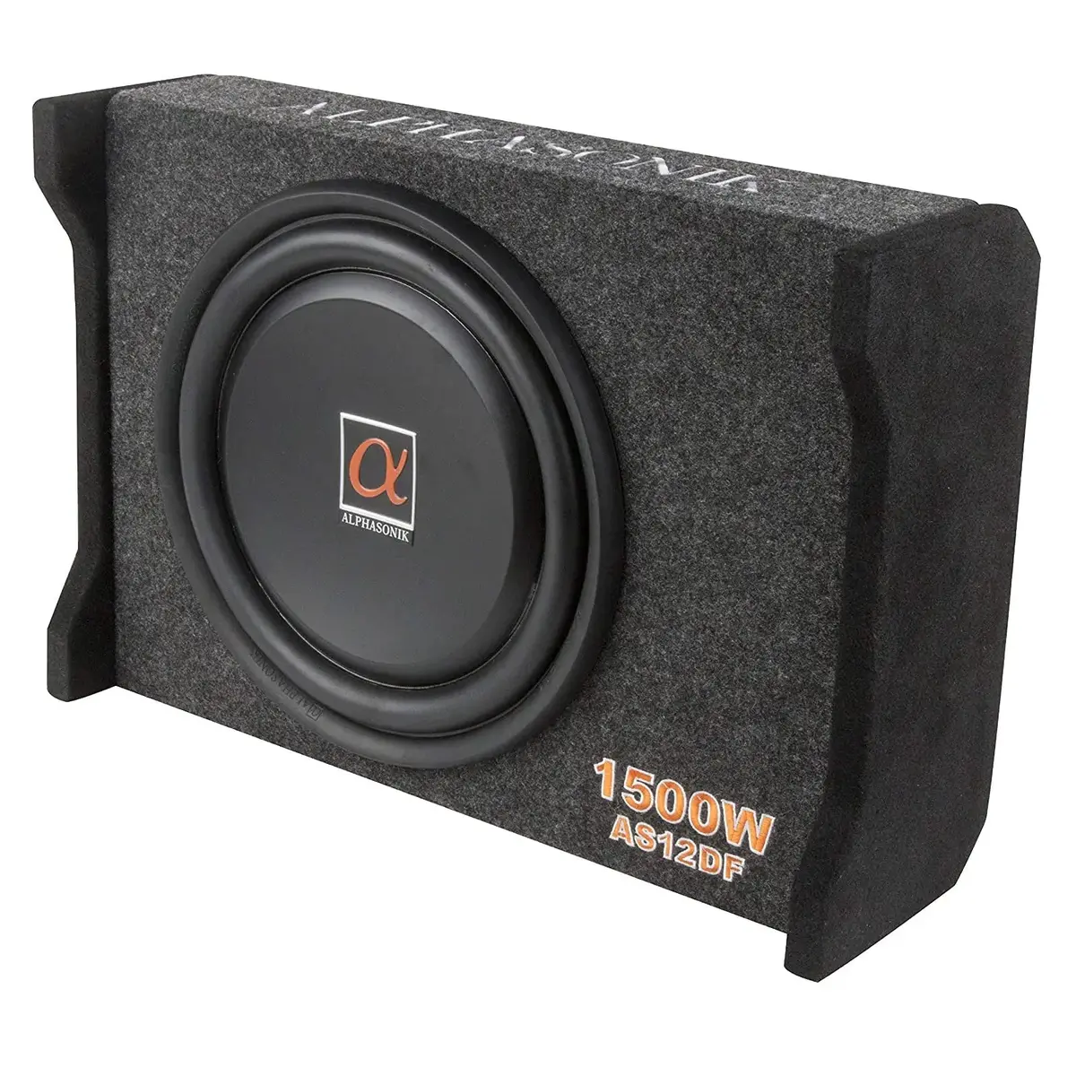 Alphasonik As12df 12" 1500 Watts 4-Ohm Down Fire Shallow Mount Flat Enclosed Subwoofer 2
