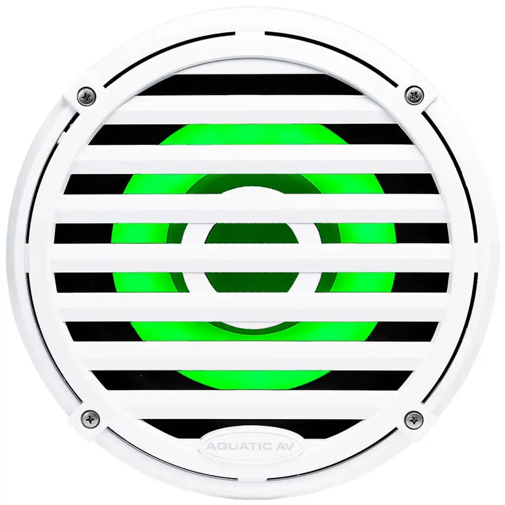 Aquatic Av El411 Elite 10" Marine Subwoofer Waterproof 600W 4 Ohms White (Each) 1